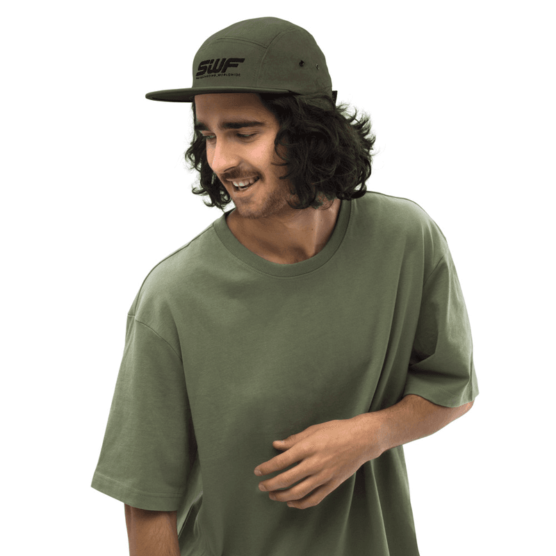 SWF Five Panel Cap — Olive, 2/3