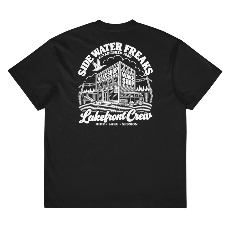 SWF Box Tee Lakefront Crew — Noir